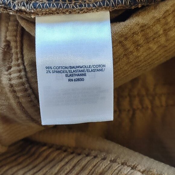 EUC Lands' End High Waist Wide Leg Corduroy Pants/Jeans Women's Size 12 - Picture 10 of 12